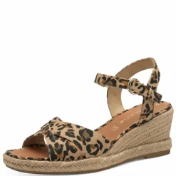 Højhælede Wedge Sandaler, Leopard, 41