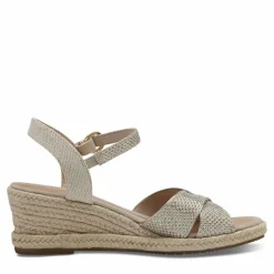 Højhælede Wedge Sandaler, Lt.Gold Glam, 41