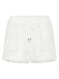 Honey Lace Shorts, Snow White, M