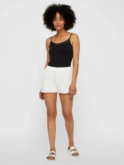 Honey Lace Shorts, Snow White, M