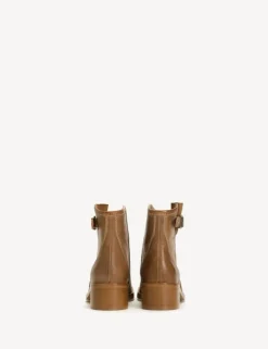 Hunter Buckle Støvler, Dark Tan, 36