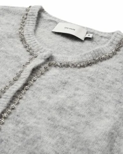 Ibra Cardigan, Light Grey Melange, L