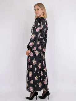 Ilba Flower Bunch Kjole, Black, 34