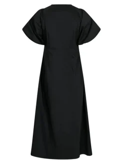 Illana Poplin Kjole, Black, 34