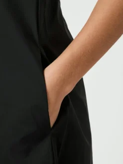 Illana Poplin Kjole, Black, 34