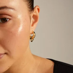 Iokaste Chunky Hoops, Gold Plated