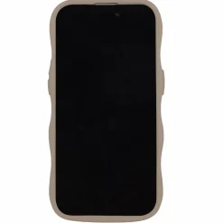 Iphone 14 Pro Max Transparent Wavy Cover, Mocha Brown/Transparent