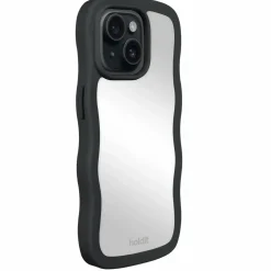 Iphone 15/14/13 Wavy Cover, Black/Mirror