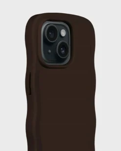 Iphone 15/14/13 Wavy Cover, Chocolate