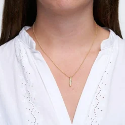 Iris Halskæde, Gold Plated, 42 cm