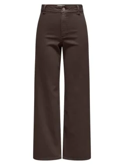 Iris Wide Bukser, Coffee Bean, M/L32