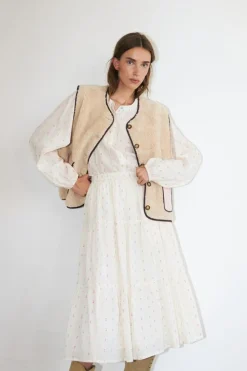 JaceLL Love Vest, Beige, M