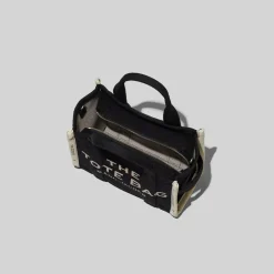 Jacquard Tote Bag, Sort