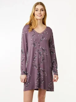 Jacqueline Langærmet Natkjole, Moonscape, XS