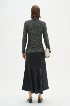 JafarIW Strikbluse, Silver Ombre, XL