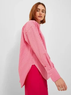 Jamie Skjorte, Cerise Stripe, M