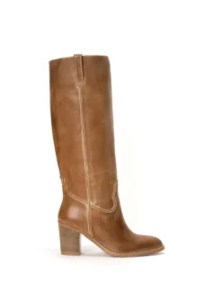 Janie Escovado Højhælede Støvler, Dark Tan, 41