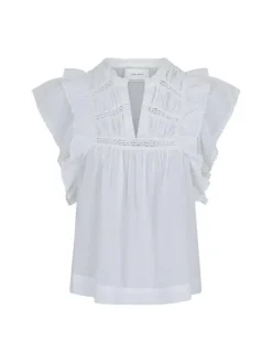 Jayla S Voile Bluse, Hvid, 34