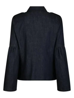 Jaynor Denim Jakke, Dark Blue, 38