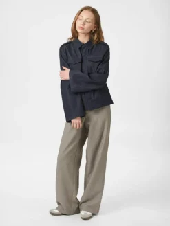 Jaynor Denim Jakke, Dark Blue, 38