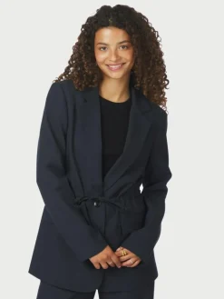 Jemmie Melange Blazer, Navy, 36