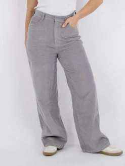 Jena Corduroy Bukser, Light Grey, 38