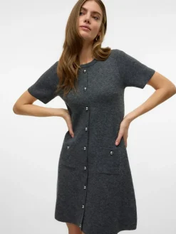 Johanna Strikkjole, Medium Grey Melange, L