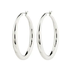 Jorun Large Øreringe, Silver Plated