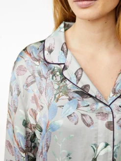 Josephine Pyjamasskjorte, Opal Gray, XXL