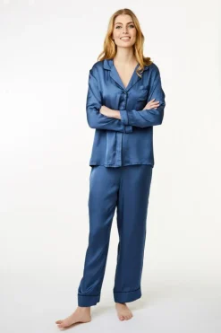 Josephine Pyjamasskjorte, Ensign Blue, XXL