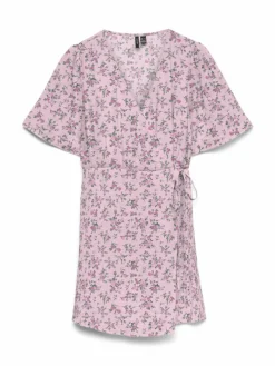 Josie Wrap Kjole, Pink-A-Boo, XL