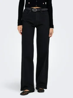 Juicy Højtaljede Jeans, Black Denim, W29/L32