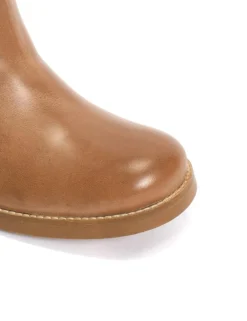 Julia Gaucho Laces Støvler, Dark Tan, 40