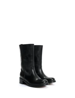 Julia Western Stitching Støvler, Black, 39