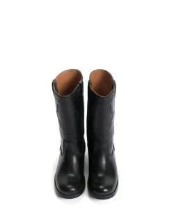 Julia Western Stitching Støvler, Black, 39