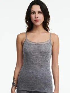 Juliana Chemise Top, Heather Grey, 44