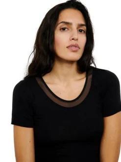 Juliana T-shirt, Black, 40