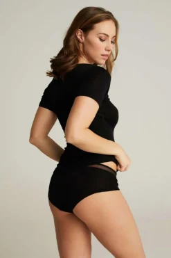 Juliana T-shirt, Black, 40