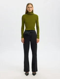 Julie-Kori Flared Jeans, Black Denim, W33/L32