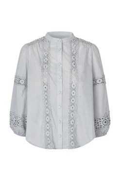 JuneLL Skjorte, Dusty Blue, S