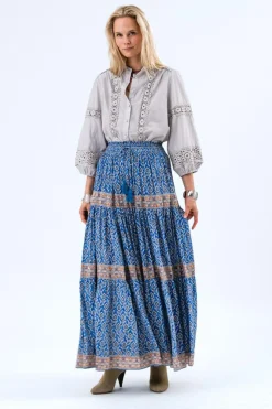 JuneLL Skjorte, Dusty Blue, S