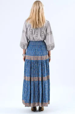 JuneLL Skjorte, Dusty Blue, S