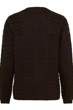 KAemria Cardigan, Black Coffee, XXL