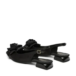 Kala Rose Slingback Ballerinasko, Black Satin, 37