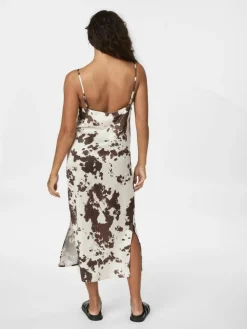 Kamran Cow Print Kjole, Brown, 36