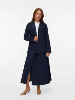 Kanika Denim Blazer Dark Blue Denim, L