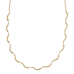 Kariana Waves Halskæde, Guld, 40,7+5,5 cm