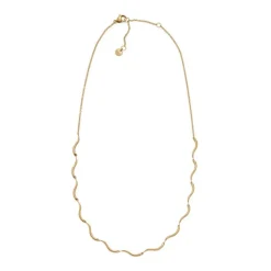 Kariana Waves Halskæde, Guld, 40,7+5,5 cm