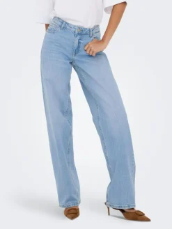 Katie Lavtaljede Jeans, Light Blue Denim, M/L32