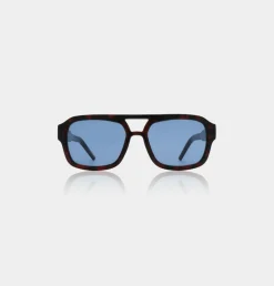 Kaya Solbriller, Demi Tortoise (Blue Lens)